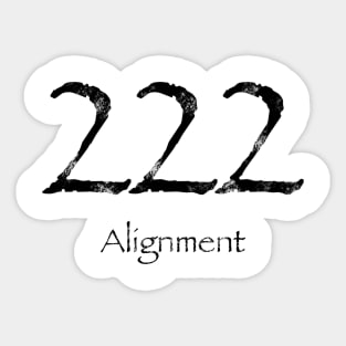 Angel Number 222-Alignment design Sticker